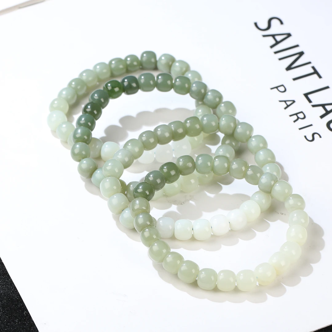 【麦子家族618大促】天然和田玉手串7-8老型百搭多样性发1 SC692