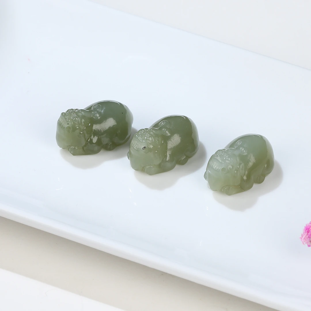 HW【麦子家族】天然和田玉貔貅吊坠挂件雕刻多样性发1 PDZ155