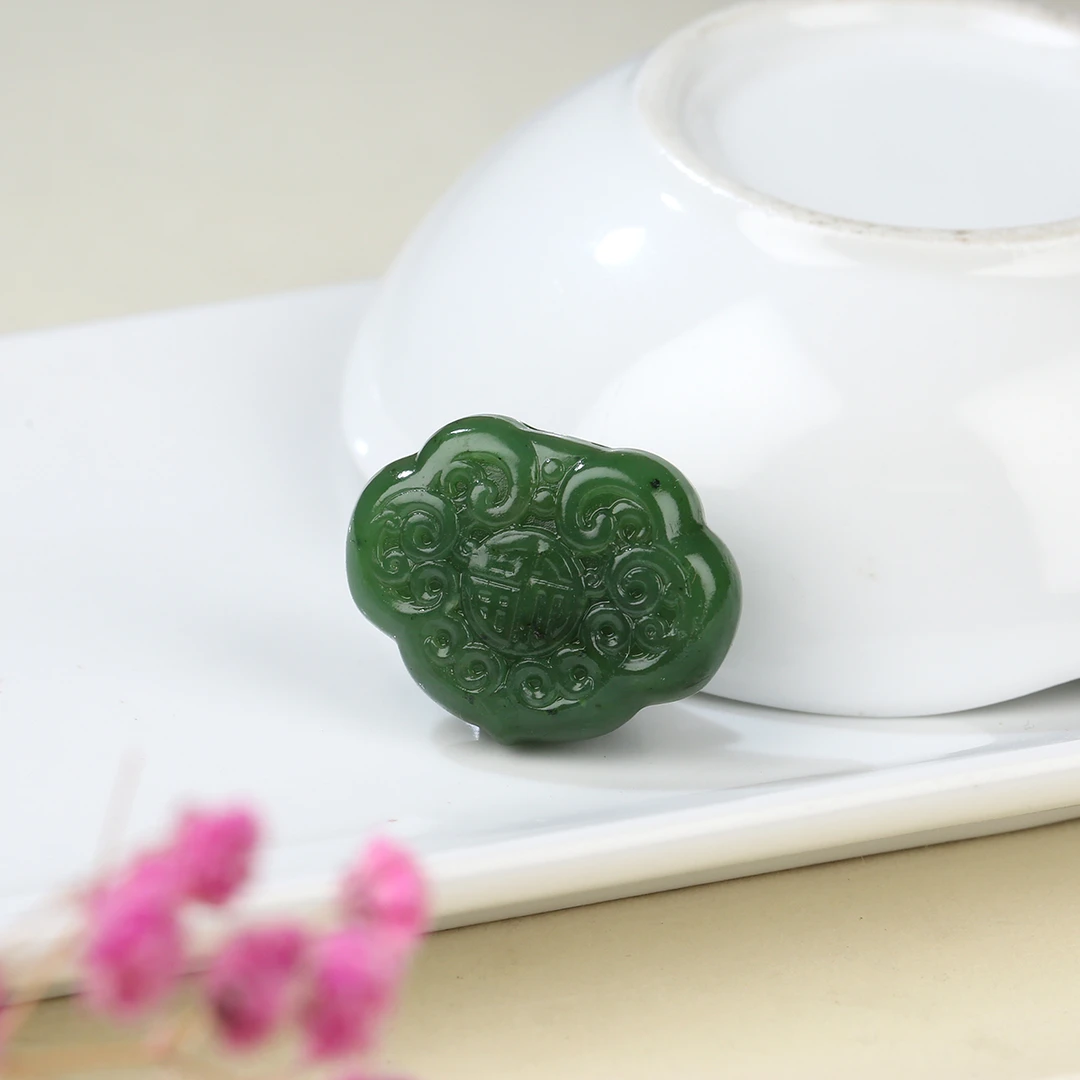 【麦子家族618大促】天然和田玉挂件吊坠碧玉香囊玉坠PDZ043