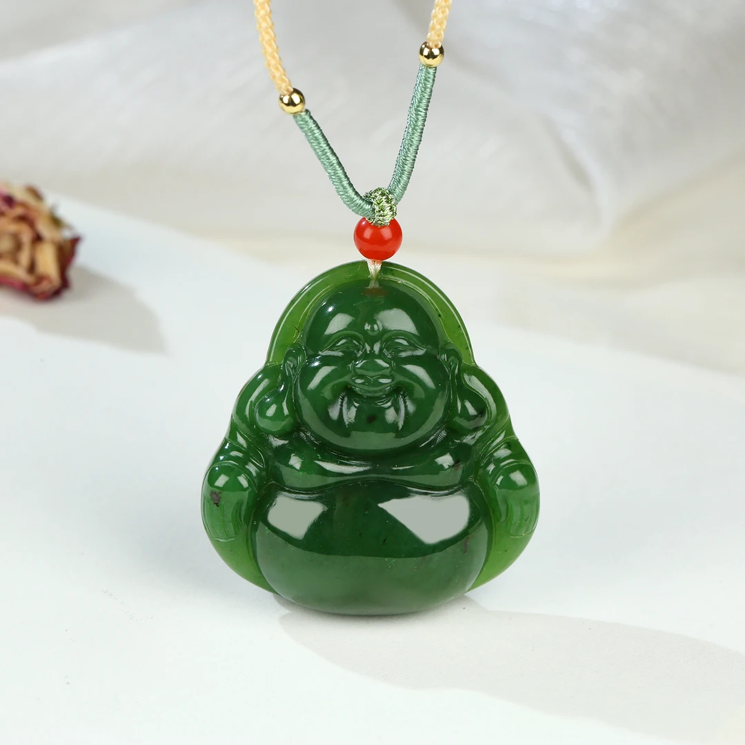 HW【麦子家族618大促】天然和田玉挂件碧玉佛公百搭 BDZ195