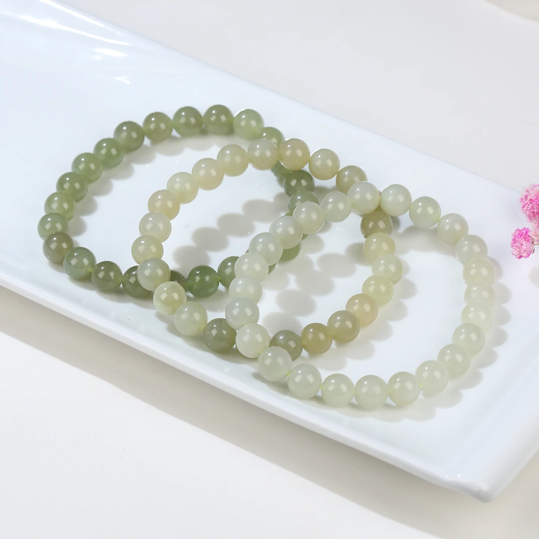 【麦子家族618大促】天然和田玉手串卡7-8多样性发1 PSC324