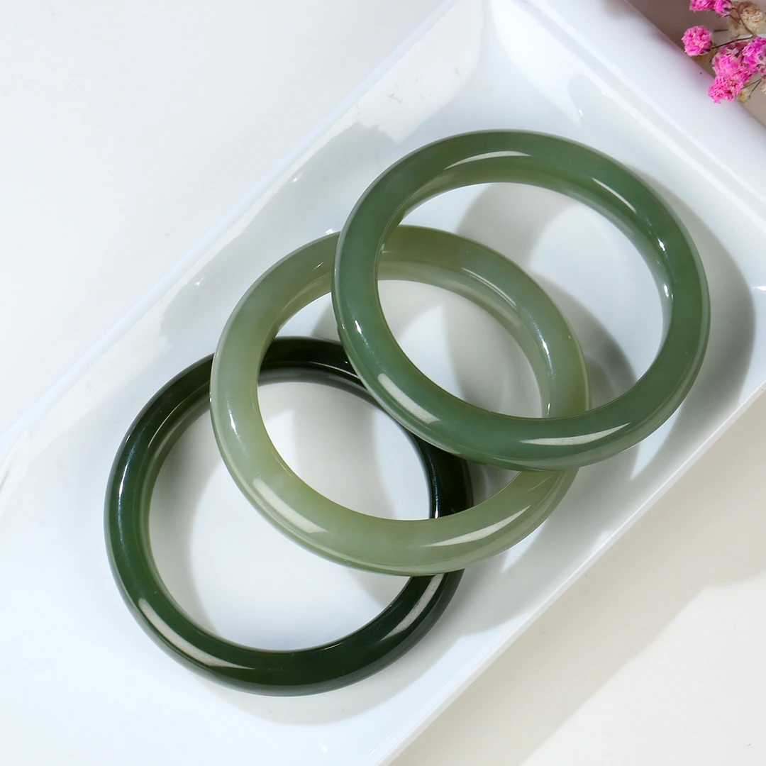 【麦子家族618大促】天然和田玉手镯玉镯子多样性发1 SZ134-