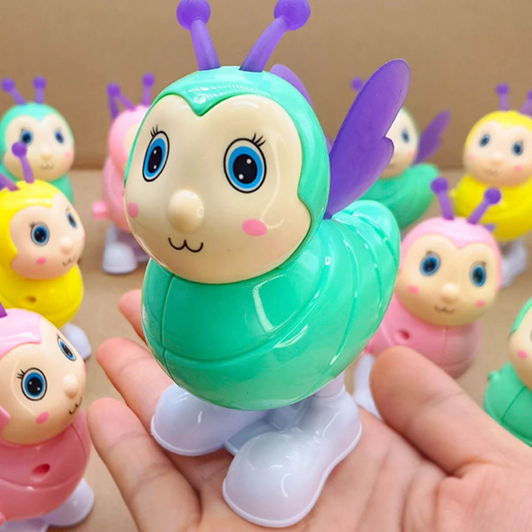 网红儿童上弦发条玩具蹦跳蜜蜂仿真动物可爱婴幼儿益智1-2-3-4岁