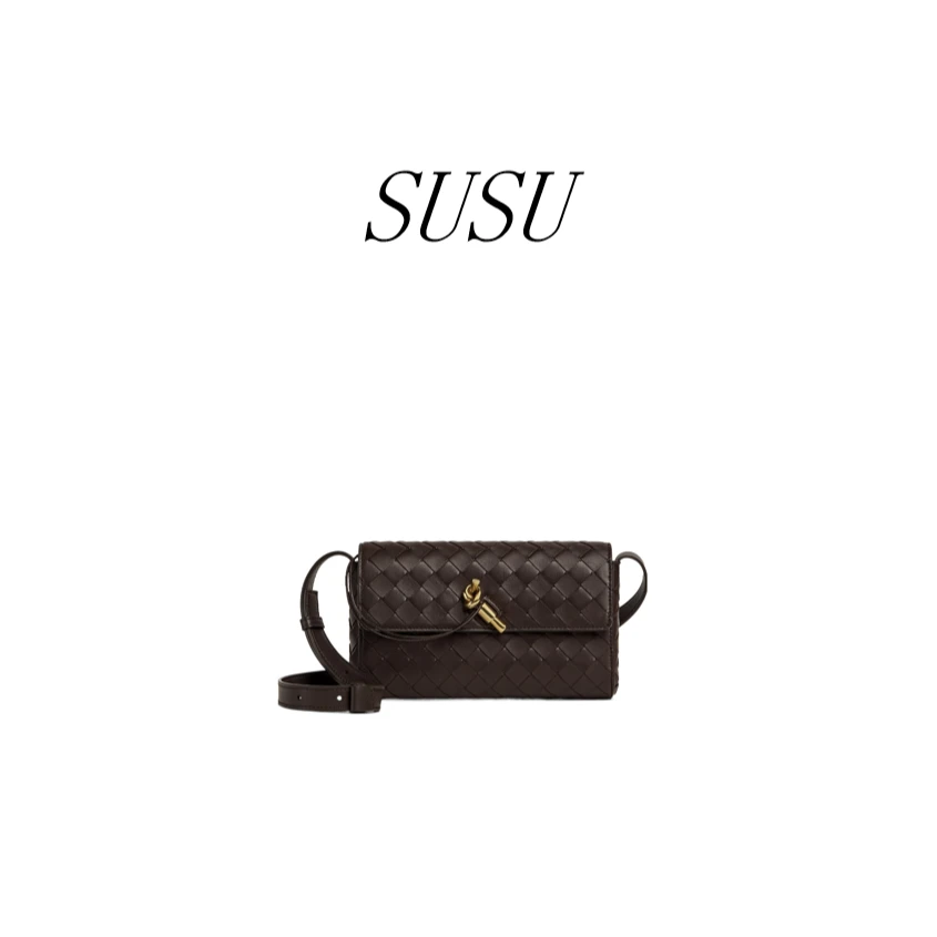 苏苏【小V插销包】编织 羊皮 时尚 简约 气质 男女 手拿斜挎包