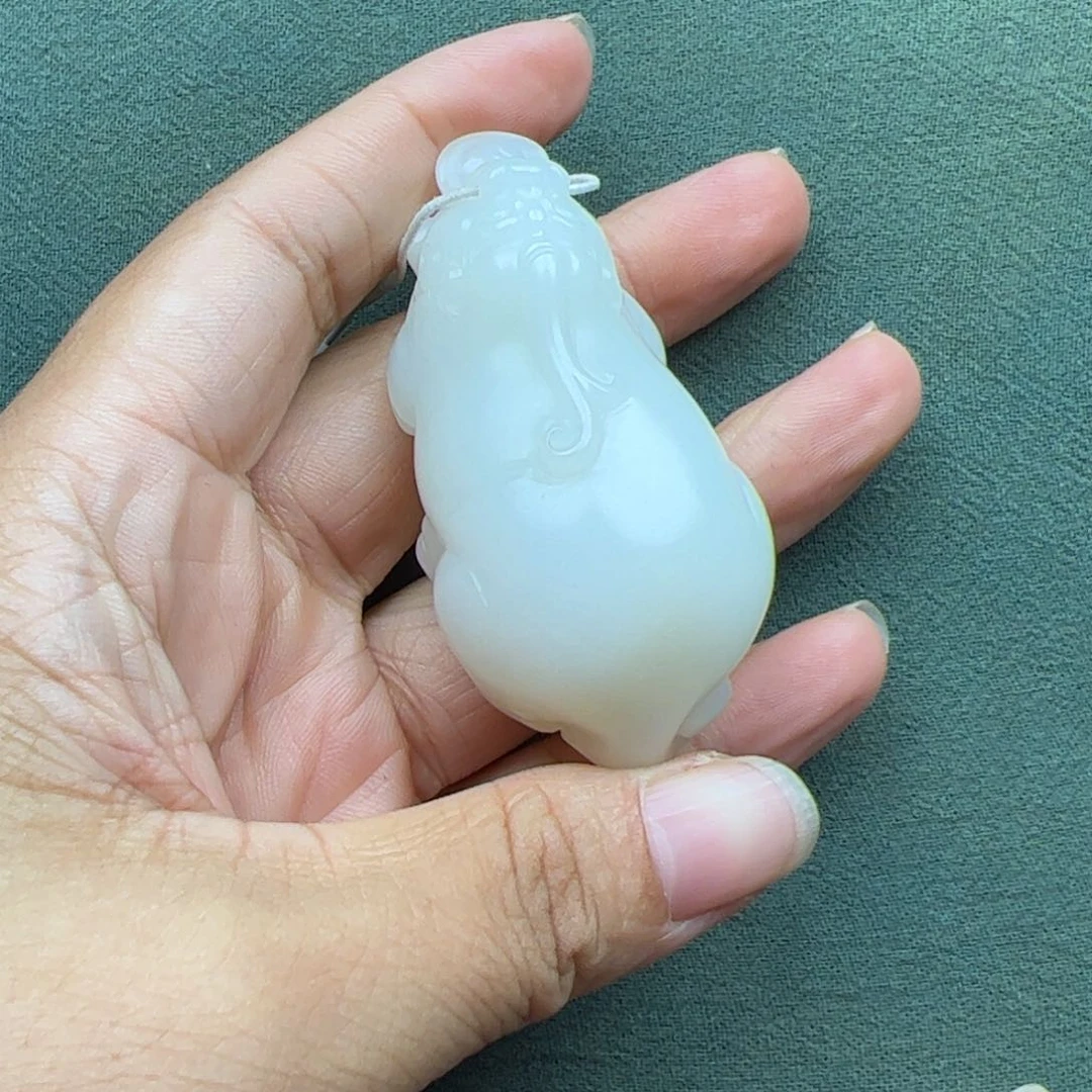 和田玉把件未镶嵌羽*