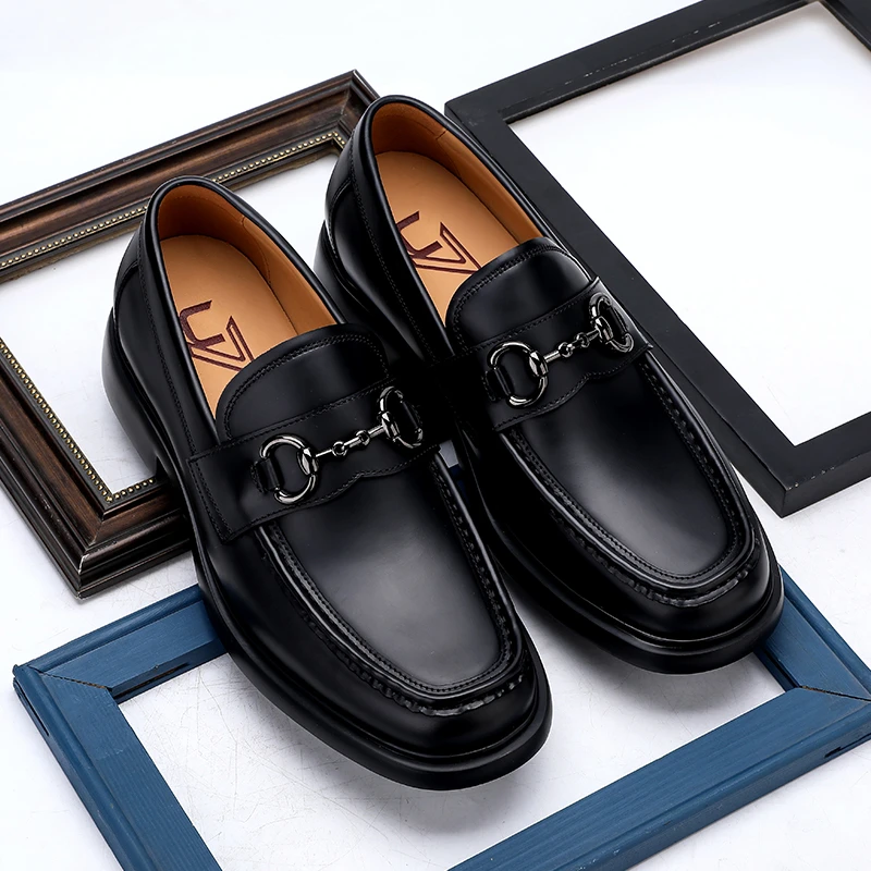 U7品牌男鞋 好鞋相伴新款高级感轻奢真皮男士休闲皮鞋