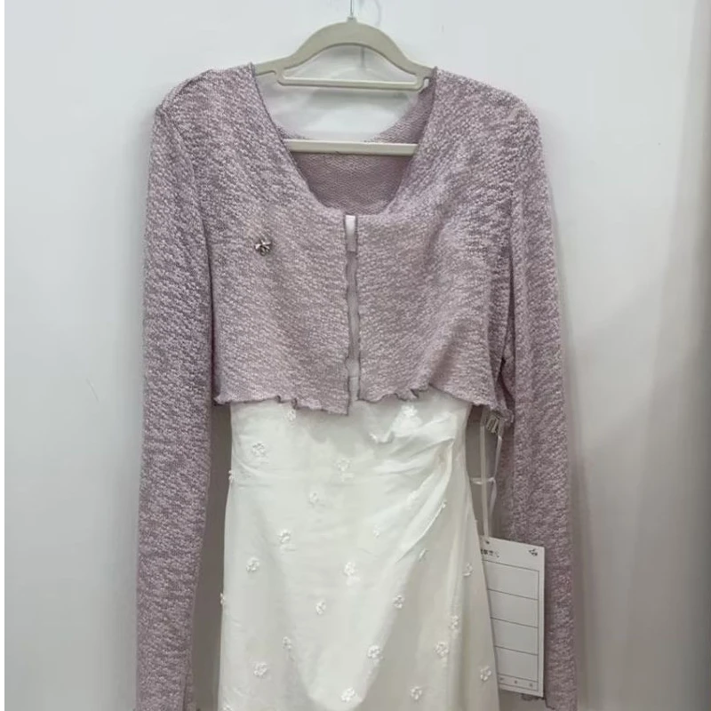 Q鹿向南紫色开衫QYM002088
