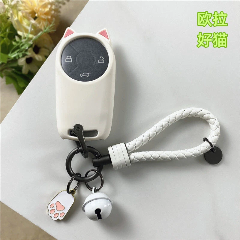长城欧拉好猫汽车钥匙套好猫GT钥匙包扣壳可爱卡通猫耳朵女生创意