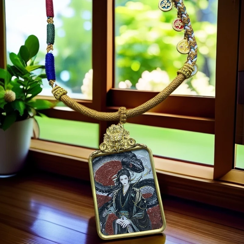 【千华出品】东北男柳 壳子钛钢 吊坠