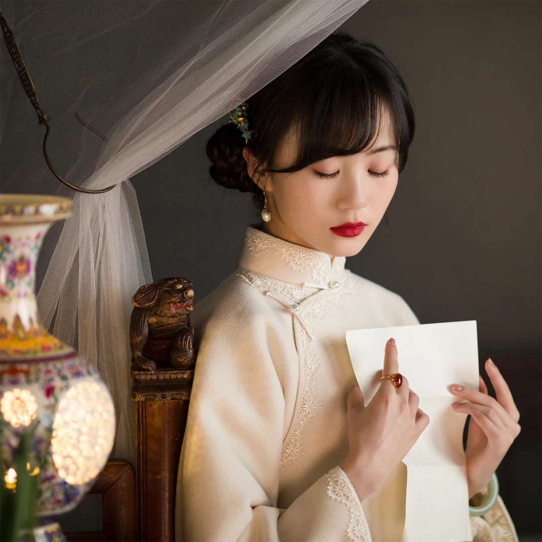 清歌曲丨一城风絮复活丨秋冬民国风立中式呢子上衣袄复古年轻日常