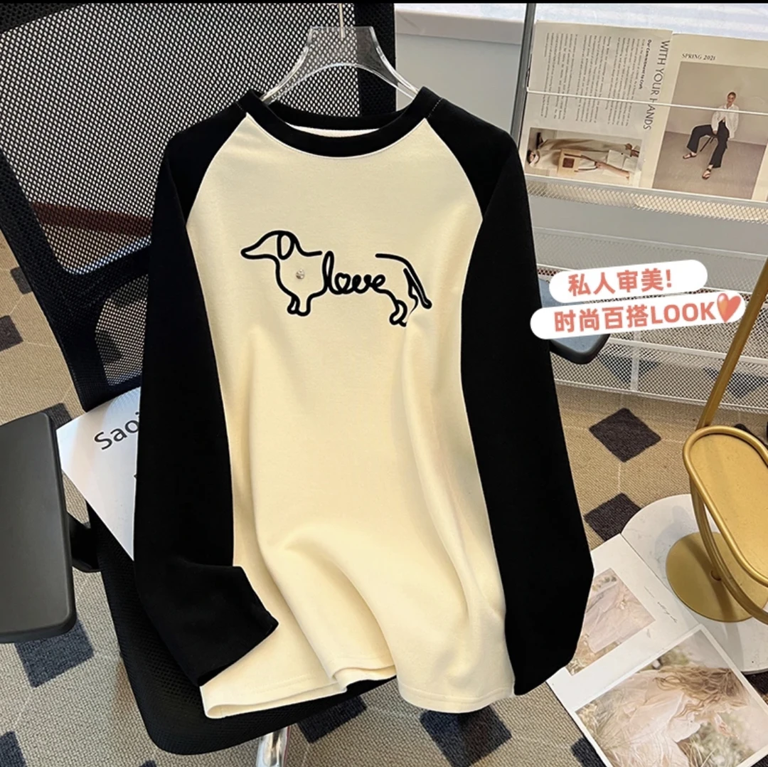 插肩袖百搭显瘦T恤