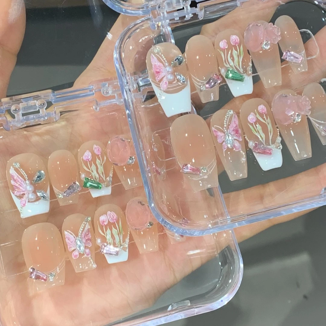 【郁金花海】纯手工穿戴甲 下单备注编号 跑单拉小黑屋！