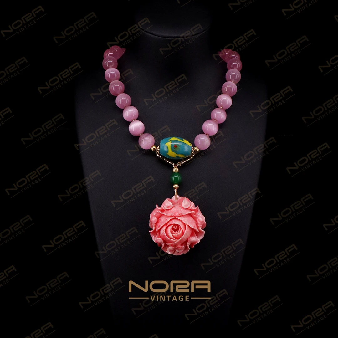 合金项链 【山城玫瑰】美艳吸睛珍藏版女王时尚精美项链¤