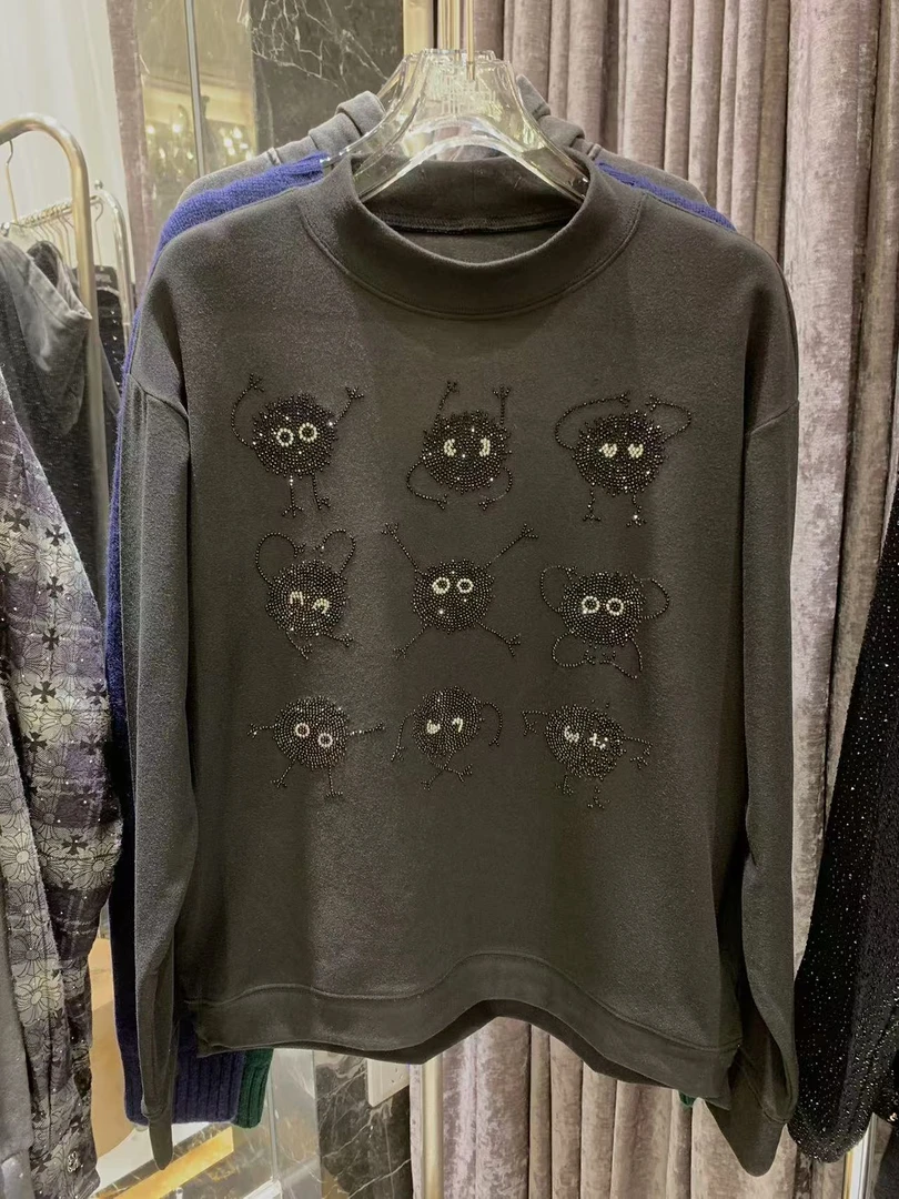 包哥-大版【209小黑黑钻】长袖潮休闲秋冬2025款爆款T恤圆领百搭