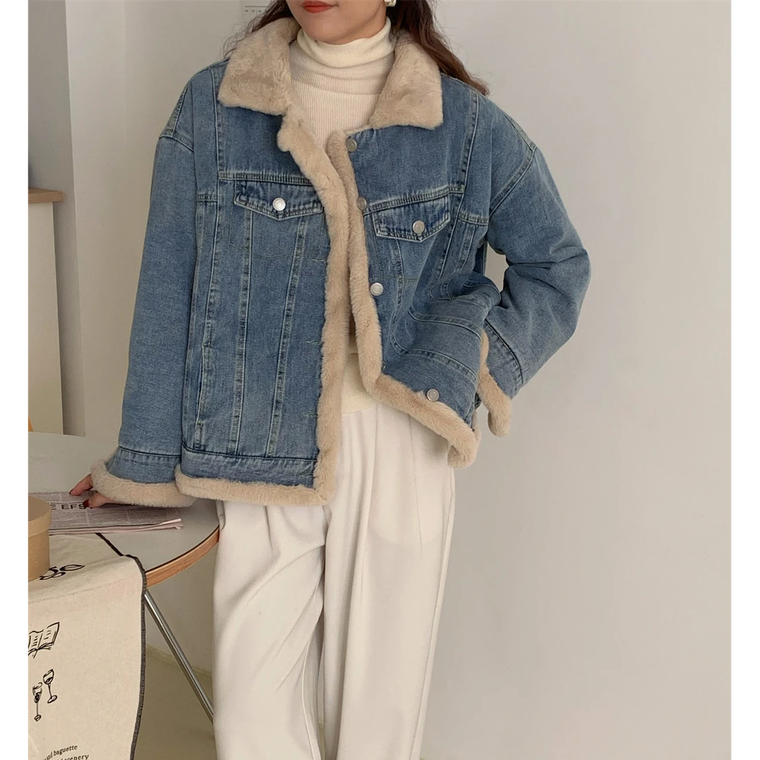 【心动牛仔】打破束缚！零下保暖！加厚加绒百搭牛仔外套ins洋气