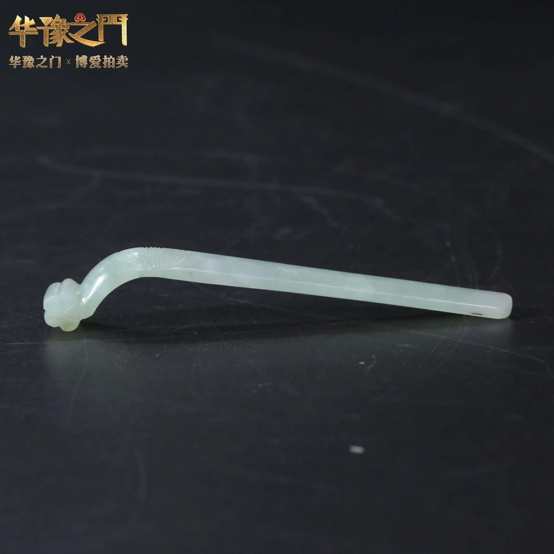 lot155清代元寿翡翠扁方