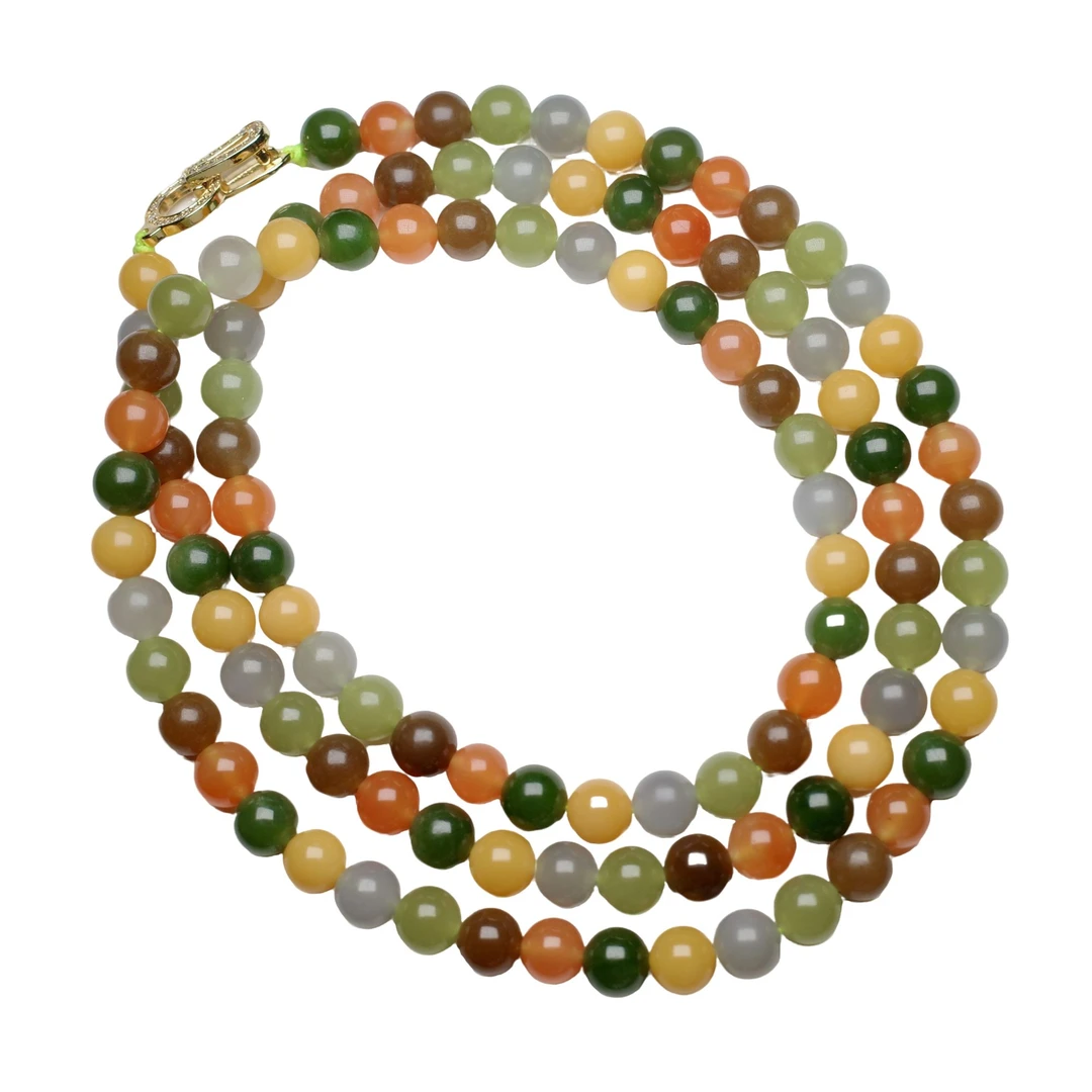 和田玉多巴胺多宝念珠