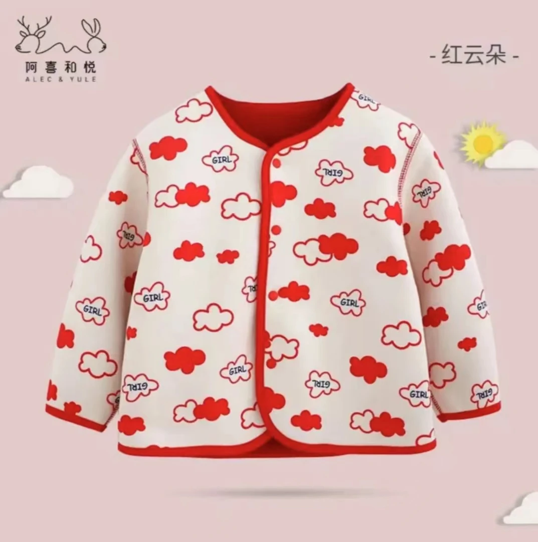阿喜儿童印花双面穿长袖外套