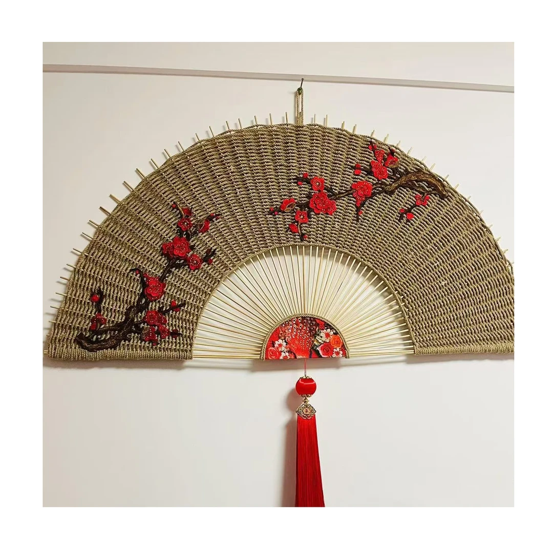 （木子手工坊专属材料包）麻绳手工扇子、天鹅 客厅摆件时尚简约款式