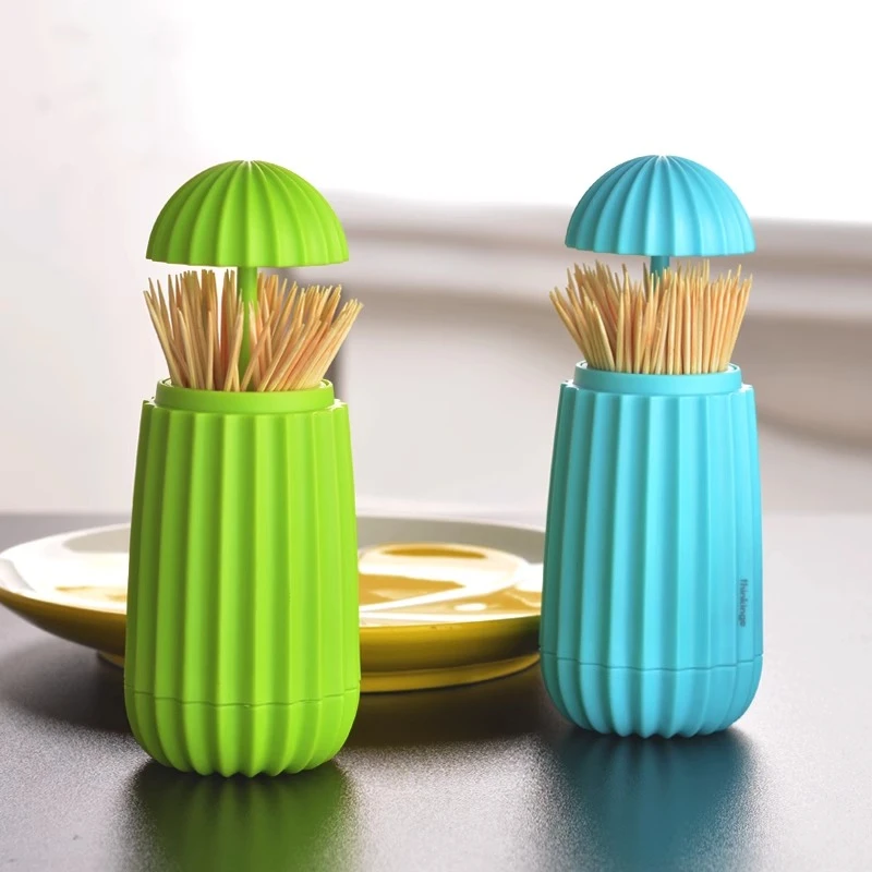 北欧牙签盒个性创意牙签筒家用客厅按压式自动棉签收纳盒桶牙签罐