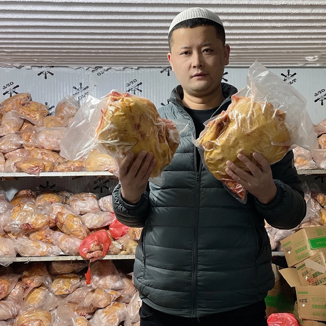 大盘鸡专用三黄鸡(干拔火燎洗干净的) 包冰率不含冰