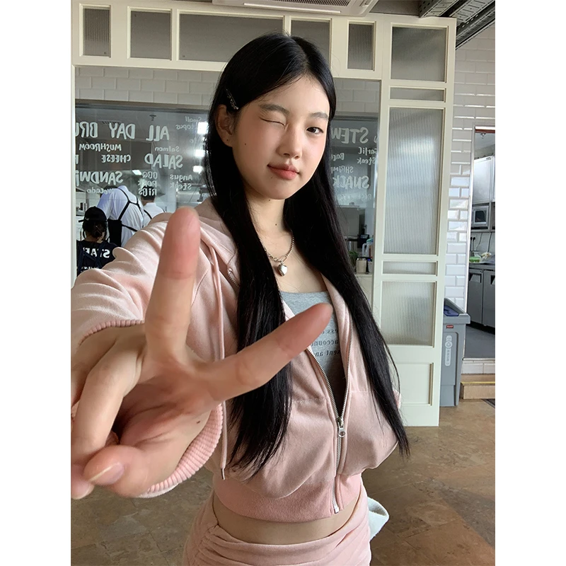 【秋秋清仓】秋季修身甜美蝴蝶结拉链短外套243A1718-S