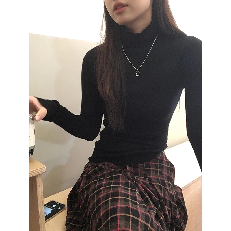 秋冬新款羊毛混纺加厚套头休闲百搭长袖高领毛衣2023-187#