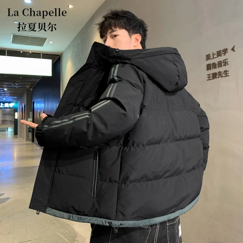 【拉夏贝尔】棉衣秋冬季加厚保暖男潮流外套男百搭加厚男士休闲学生