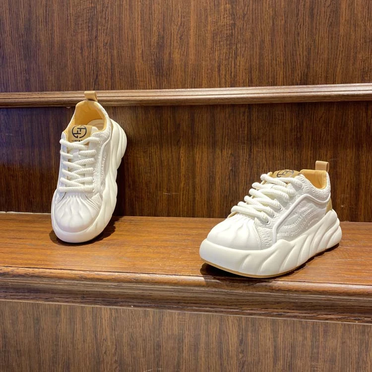 新款男鞋贝壳头2024秋冬设计感小众老爹鞋超软厚底舒适百搭休闲鞋