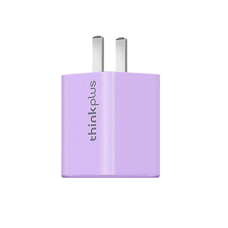 thinkplus GaN USB-C Nano 迷你适配器 65W 紫