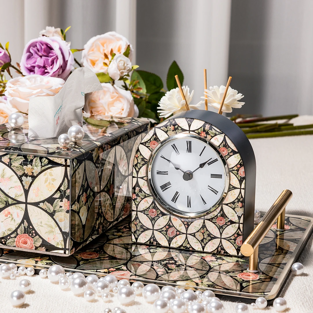 【古韵鎏金】复古时钟美式简约创意摆设欧式卧室桌钟