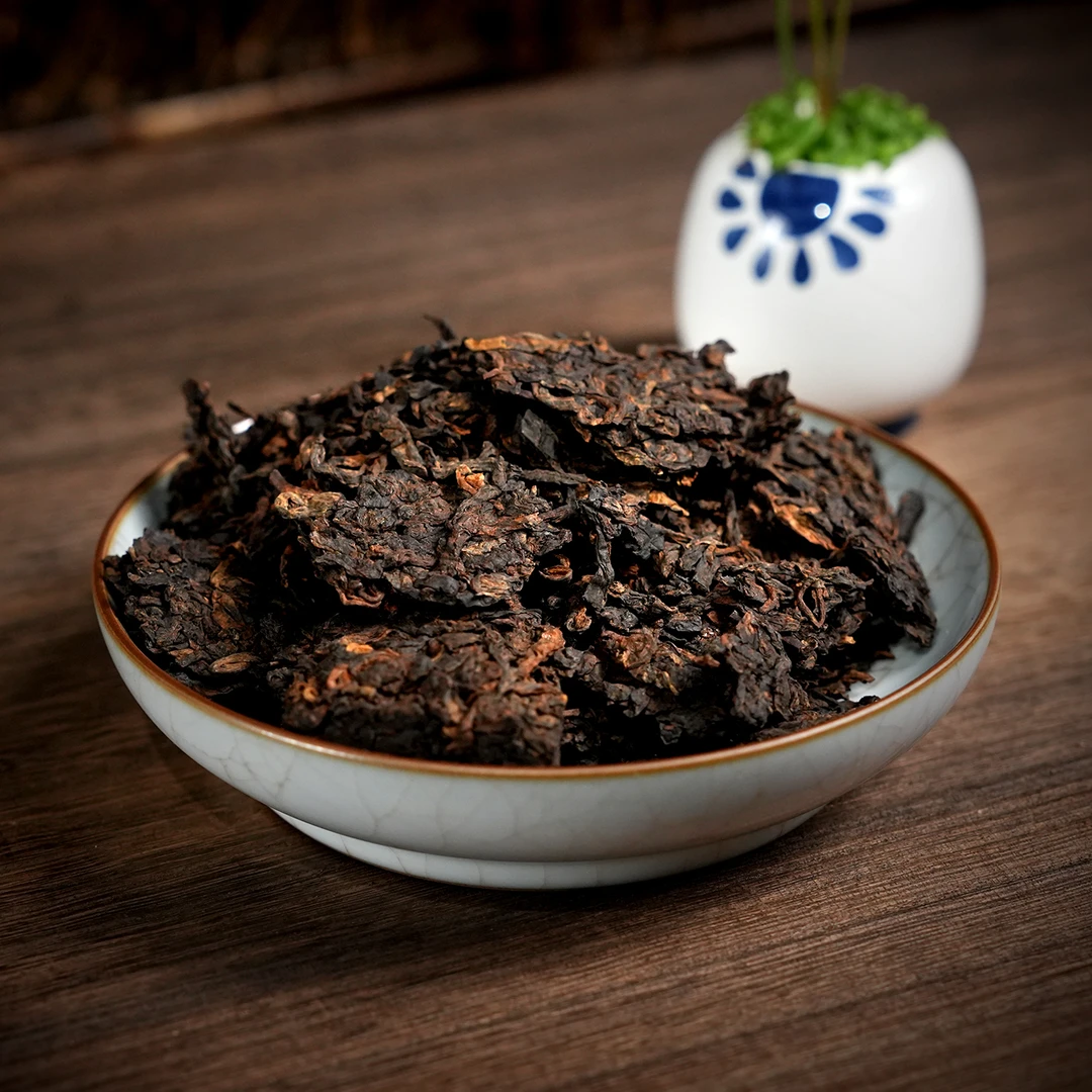 十二年原料冰岛蜜香珍珠沱普洱熟茶