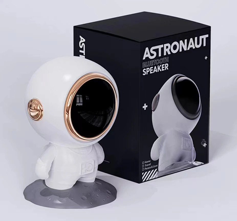 蓝牙音箱太空宇航员卡通创意蓝牙音响礼品网红迷你可爱小型A2-娜