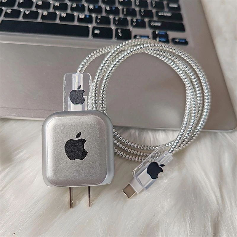数据线保护套20w苹果15适用iphone14plus手机快充器头13promax壳