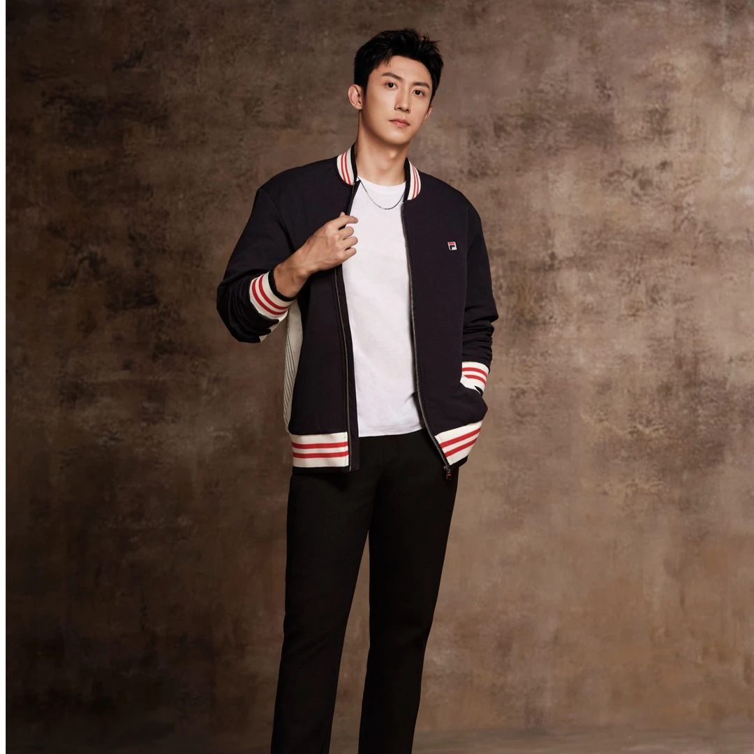 Fila/斐乐男款【黄景瑜同款夹克】秋季潮流休闲百搭外套F11U447701F