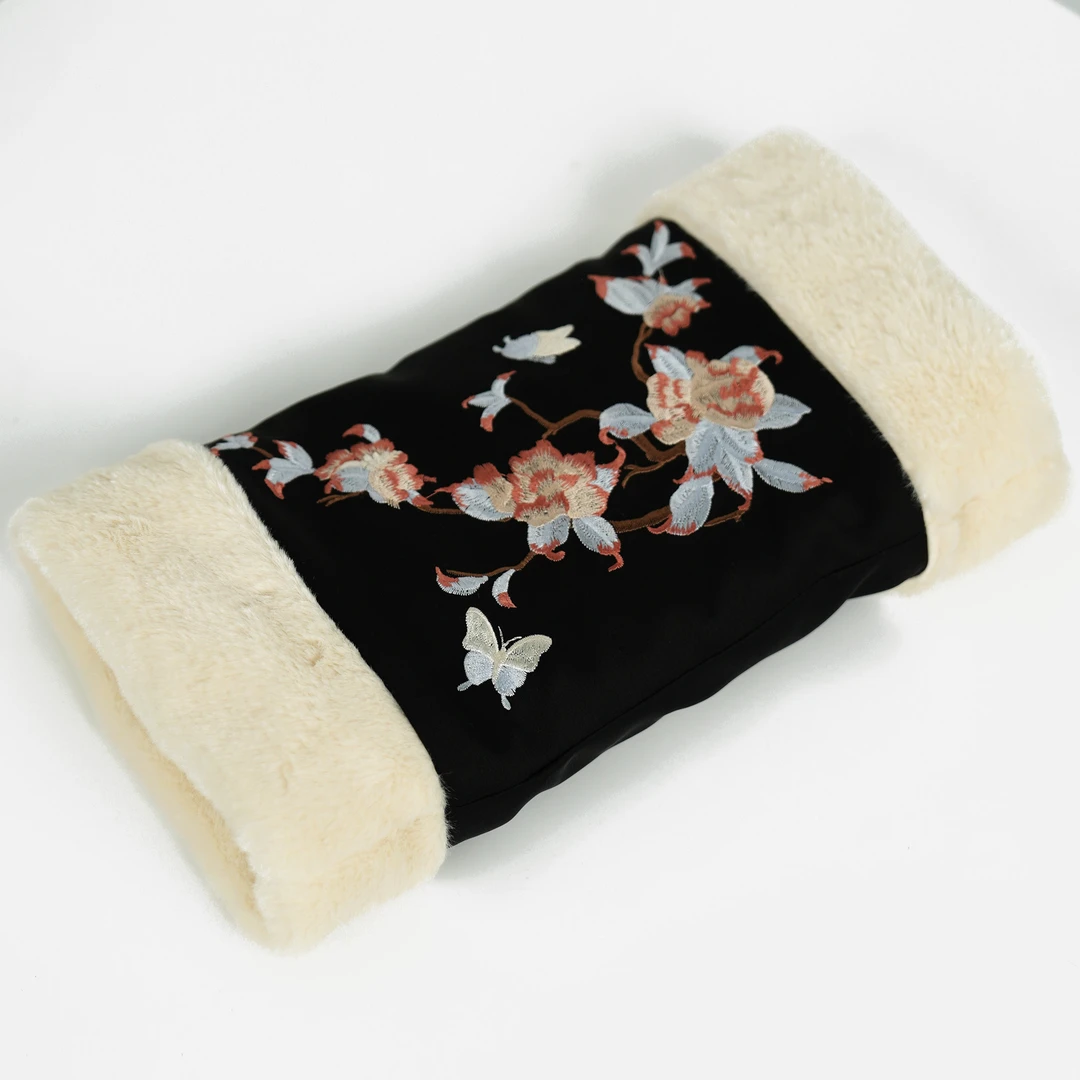 【禧安】国风暖手桶刺绣手工苏绣加绒加厚手捂暖手宝秋冬E6833
