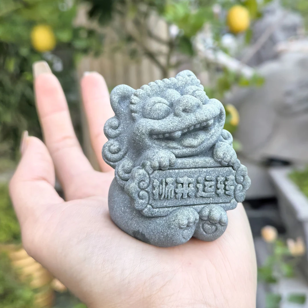 合成石砂岩工艺品礼品户外石桌石凳鹅卵石天然花园庭院别墅装饰品