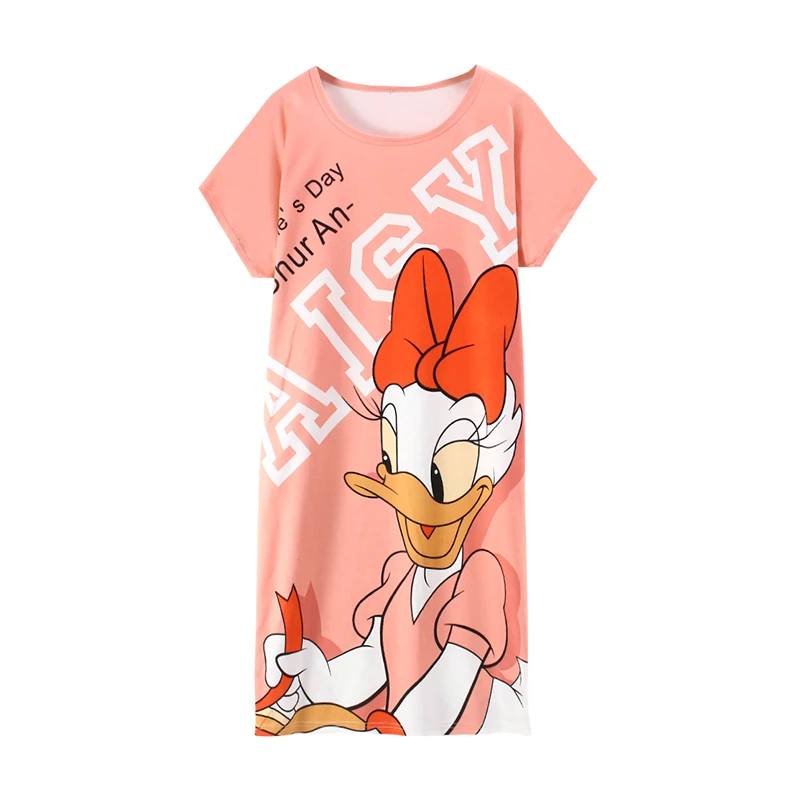 卡通夏季半袖夏款休闲套头时尚薄款春夏圆领连大码学生韩版外穿