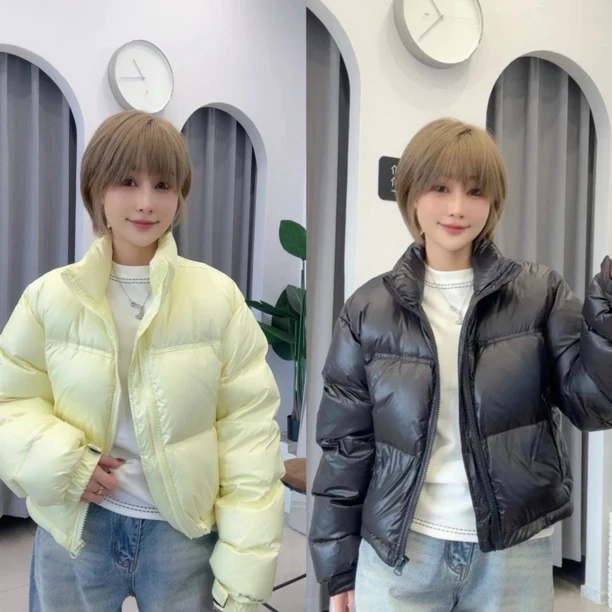 MORE纯色短款羽绒外套665091