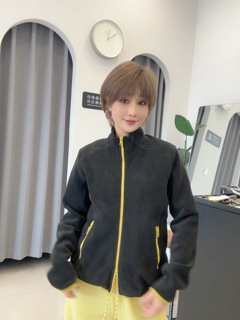 YRGJ品质摇粒绒拉链小外套71960