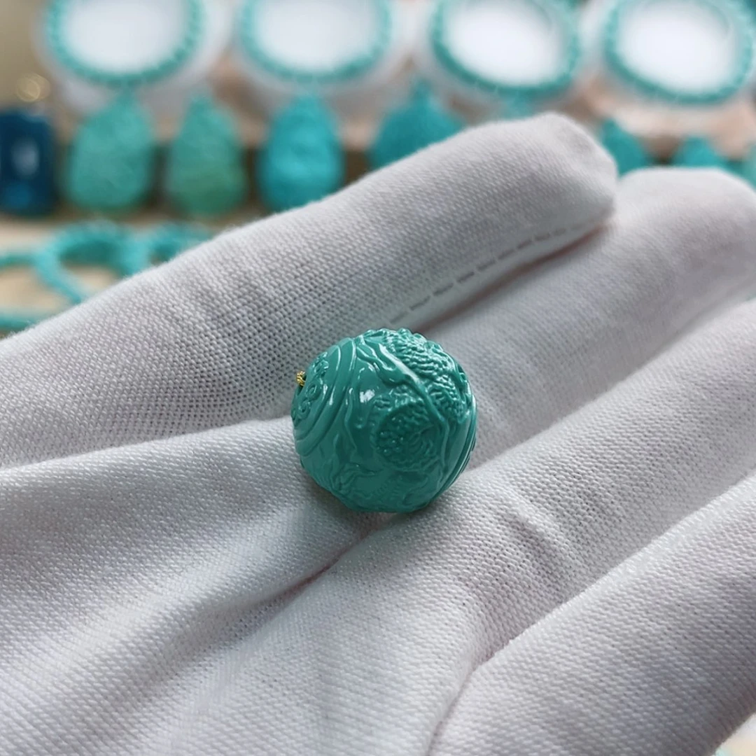 【闪购商品】绿松石珠宝奇石未镶嵌骑***驴