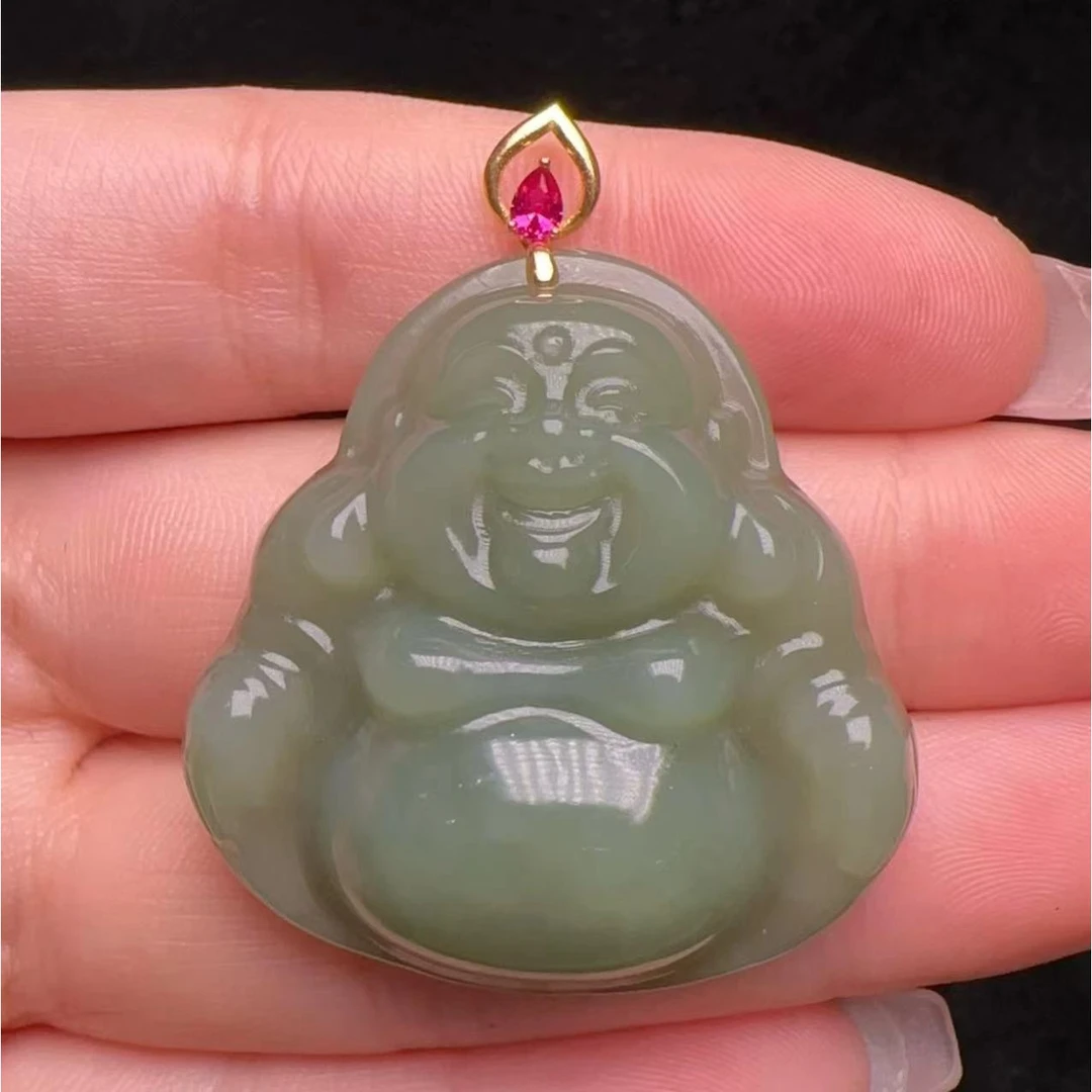 华林鹿姐 C37 和田玉佛公吊坠 多样性发一件 不含链 *7488*