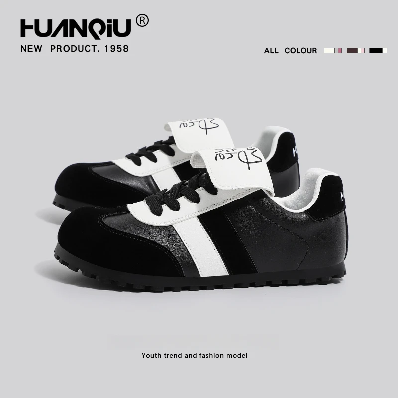 环球爆款德训鞋女款2025新款夏季百搭小众奶油泡芙鞋网红休闲板鞋