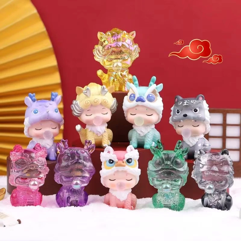 【拆盒】吉祥瑞兽盲盒国潮可爱卡通动物手办公仔创意礼品摆件