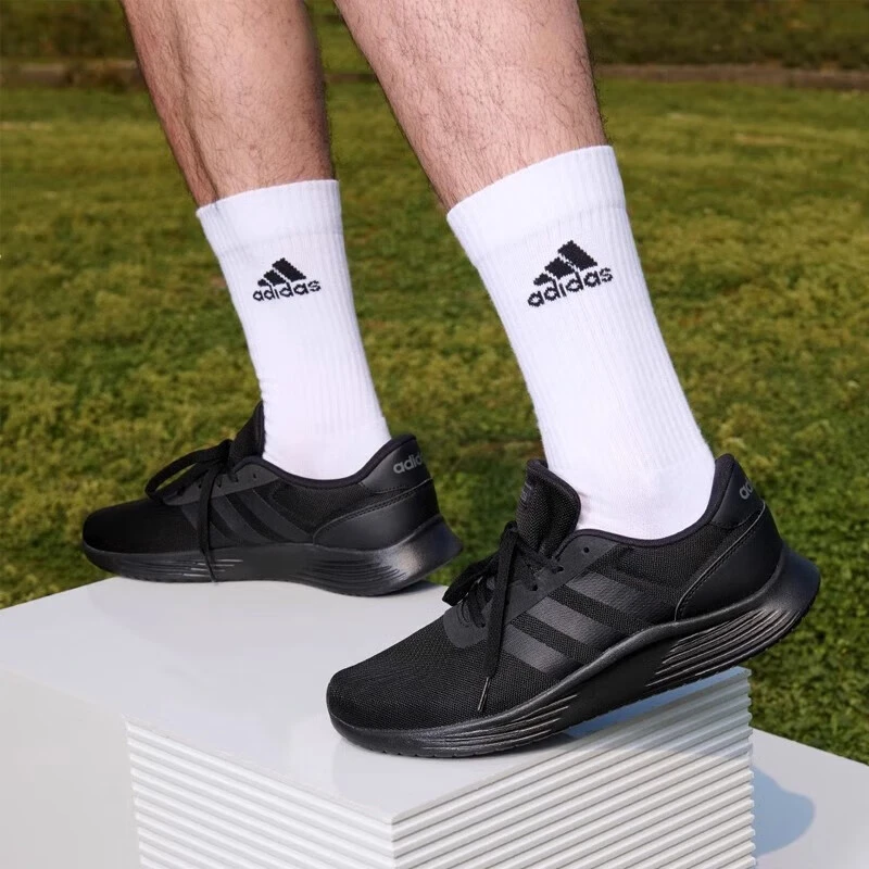 Adidas阿迪达斯男子跑步鞋LITE RACER休闲透气低帮运动鞋EG3284