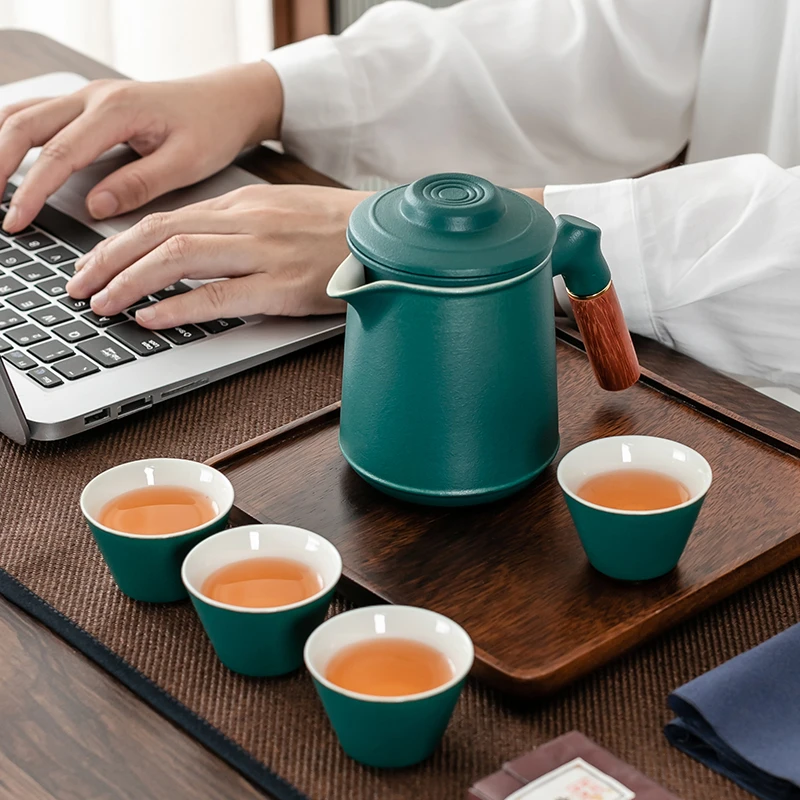 茶具便携式旅行小套装快客杯一壶四杯旅游车载户外出差支持定制