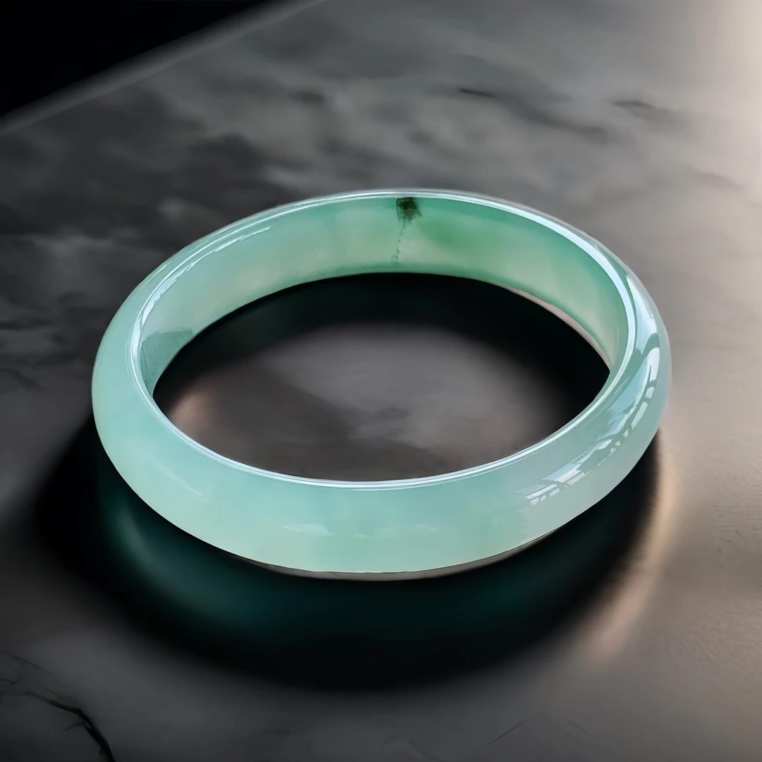 54圈缅甸天然a货翡翠贵妃手镯34.14正品老坑玉镯子送妈妈礼物福镯