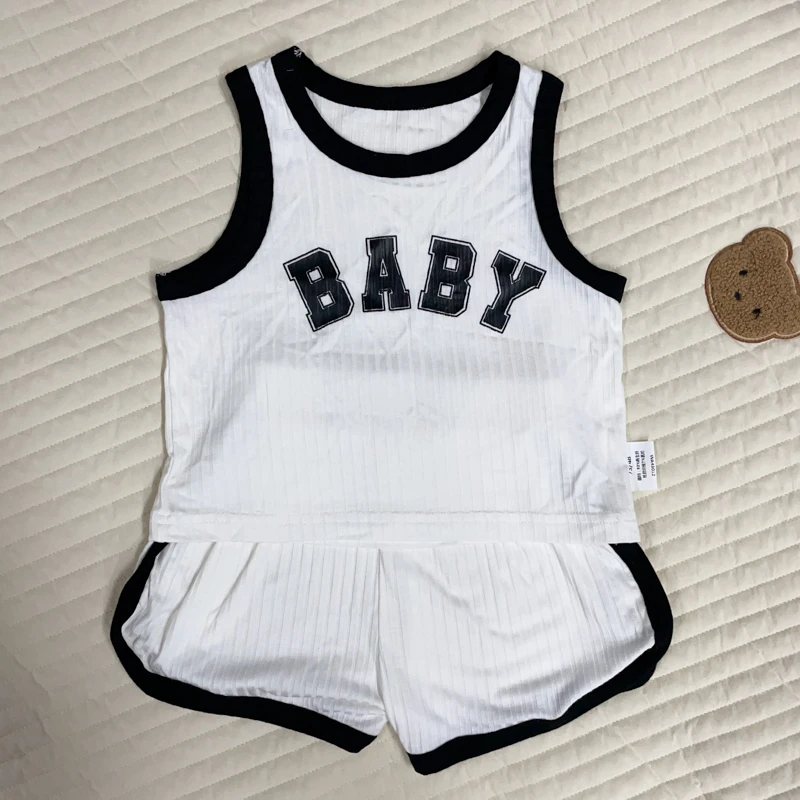 【优慕丝运动背心套装 小乐妈咪】婴儿装男女童背心套装夏装宝宝