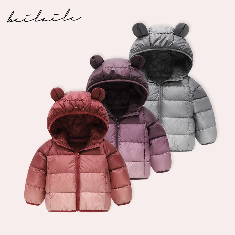 【带帽羽绒外套】婴儿童连体衣服宝宝羽绒拜年秋冬