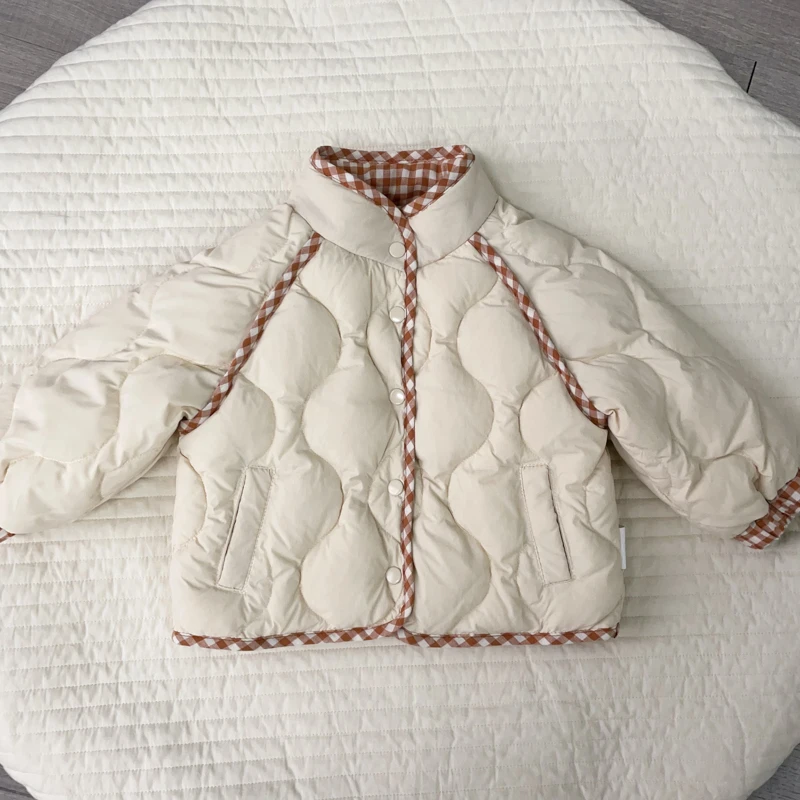 【双面穿三防羽绒服 小乐妈咪】婴儿童羽绒服男女宝宝连帽外套L6